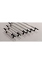 Emi̇r 5 Ad. White Black 320 mm Metal Screw Handle Cabinet, Dresser, Unit, Bedside Table, Kitchen Cabinet, Cloakroom - 3