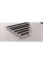 Emi̇r 5 Ad. Black Chrome 128 mm Metal Screw Handle Cabinet, Dresser, Unit, Bedside Table, Kitchen Cabinet, Cloakroom - 3