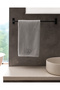 Rosabell 100% Cotton Crochet Face Towel - Gray - 50X70 cm
