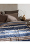Mozel Single Welsoft Printed Blanket - Blue/Beige - 2