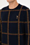 Men's Regular Fit Crew Neck Navy Blue Sweatshirt 50310323-Vr033 - 7