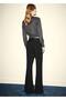 Flared Pants with Belt - 4