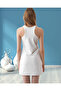 Women's Thin Strap Shoulder Mini Length Regular Fit Stretchy Dress - 5