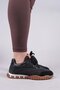 Hi̇mara Suede-Skin g Paneled Sports Shoes Black - 5