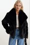 New Season Shawl Collar Women's Plush Fur Coat 52109001