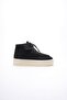 Women's Suede Boots with Saddles Black Aldora - 3