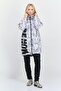 Women Camouflage Windbreaker Jacket, White - 4