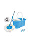 360 Degree Spinning Mop Bucket Set With 1 Free Mop Head - Blue