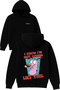 I Know I'M Not Design Printed Oversized Black Hooded Sweatshirt