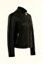 Women's Genuine Black Leather Coat Real Female Tba Leather Jacket - 2