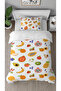 Pineapple Fruit Leaf Patterned Printed Specially Designed Single Modern Stylish Duvet Cover Set Without Sheets