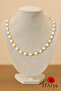 Dd540 Gold Dorika Detailed Pearl Necklace - 2