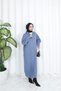 Corded Fabric Zippered Knitwear Dress
