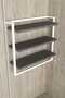 3-Tier Towel Rack Bookcase Stylish and Functional Metal Wood Wall-Mounted Home Bathroom Kitchen Organizer Shelf - 5
