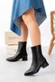 Women's Daily Stretch Pointed Toe Faux Leather Boots - 2