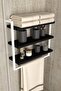3-Tier Towel Rack Bookcase Stylish and Functional Metal Wood Wall-Mounted Home Bathroom Kitchen Organizer Shelf