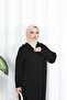 Corded Fabric Zippered Knitwear Dress - 4