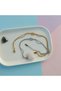 Steel Bracelet Set of Two Lover Friendship Bracelet Gift Bracelet Steel(1 Gold, 1 Silver) - 6