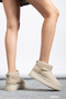 Women's Suede Fur Lined Wool Thick Sole High Heel Winter Ankle Boots Gg2 - 3