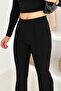 Women's High Waist Flared Leggings – Retro & Urban Style - 4
