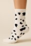 Cow Patterned Black and White Cotton College Socks Set -12 Pieces - 2
