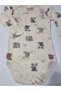 Girl Boy Child Baby Long Sleeve Snap Fastener Bodysuit-Badi 100% Organic Cotton 1-2-3-4-5-6 Years Old - 6
