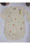 Girl Boy Child Baby Long Sleeve Snap Fastener Bodysuit-Badi 100% Organic Cotton 1-2-3-4-5-6 Years Old - 3