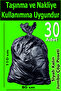 Black Thick Garbage Bag for Moving and Transportation - 80 X 110 cm - 30 Pieces - Heavy Duty Load-Bearing Bag - 3