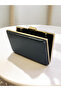 Black Patterned Patent Leather Evening Dress Bag - 4