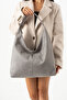 Women's Suede Wide Large Shopper Shoulder Bag - 7