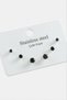 Mtxdpn 6 Pcs Round Zircon Single Stone (174527) Steel Earrings-Black