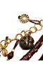 Brown Paracord and Suede String Teddy Bear Detailed Bag Ornament Charm – Handmade - 6