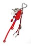 Cordelle Paracord & Suede Cord Gold and Silver Plated Special Design Bag Charm Keychain - 3