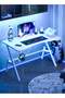 Gaming Table with Cup Holder and Headset Hook, Ergonomic PC Computer Desk, Gaming Desk with Carbon Fibre