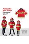 Firefighter Costume for Kids Ages 3-7, Dress Up Pretend Play Set with Accessories - 2