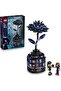 ® Wednesday Black Dahlia Flower Halloween Gift, Faux Plant Room Decor 76784