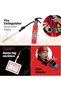Firefighter Costume for Kids Ages 3-7, Dress Up Pretend Play Set with Accessories - 4