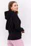 Women Sportswear Fit Brand Logo Training Hoodie, Black - 2
