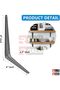 Light Duty Shelf Brackets Tripod Triangle L Brackets (6x8 INCH, Grey) - 3