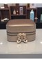 Small Size (11×11) Organizer Jewelry Storage Box Travel Jewelry Bag Leather Wooden Case