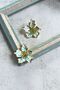 Polka Dot Flower Earrings I Mev'Art Collection - 4