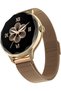 Diva Smartwatch for Women with AI Voice Assistant, 100+ Watchfaces, Sleep Tracker, Female Cycle Tracking, BT Calling, AMOLED Display, Water & Dust Resistant, 1 Year (Gold Link)