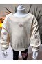 Eid Girls' Corded Fabric Stone Embroidered Sweat Blouse Camisole - 7