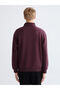 Mürdüm Mock Neck Printed Men's Thick Sweatshirt - 4