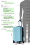 Hard Shell Lightweight ABS 24 Inch (20-25kg) Luggage, Smooth Wheels, Secured Lock Suitcase - 3