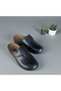 Women's Black Stitched Closed-Front Orthopedic Sole Mother Slippers - 2