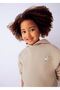 4-10 Years Old Girl's Embroidered Sweatshirt and Skirt Set - Beige - 2