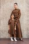 Bitter Brown Balloon Skirt and Girl's Dress Mother-Daughter Combination (Sold Separately) - 6