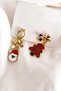 New Year Ribbon Dangle Luxury Gift Women's Earrings - 4
