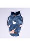 Blue Verona Jacket Blue Heart Pattern Soft Snap-On Cat Dog Jacket Cat Dog Outfit Cat Dog - 5